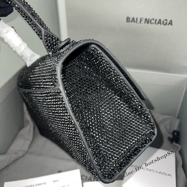 Balenciaga專櫃爆款燙磚重手工小號沙漏包手提包 巴黎世家Hourglass沙漏包 款號：8896 fyj1490